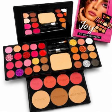 Imagem de Kit Maquiagem Completo Sarah's Beauty S6382 Maleta Profissional Presen