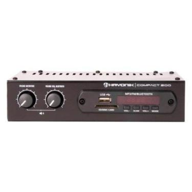 Imagem de Amplificador Hayonik Compact 200 com Bluetooth 20W RMS Bivolt Preto 190CM