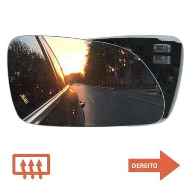 Imagem de Espelho Retrovisor Lateral Direito Aquecido Convexo Para VW Polo 9A 9N