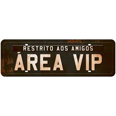 Imagem de PLACA DECORATIVA EM MDF - ÁREA VIP 40 x 13cm