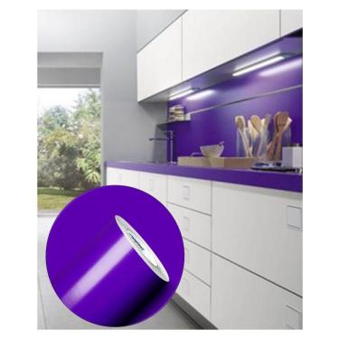 Imagem de Adesivo Violeta para envelopar Armario Cozinha 50cm X 2m