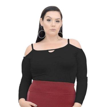 Imagem de Blusa Manga Longa Com Alça Fina