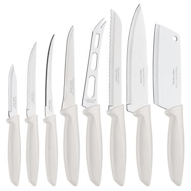 Imagem de Jogo Facas Inox 8 Peças Plenus Off-white Tramontina