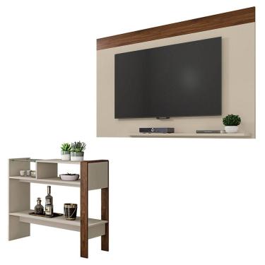 Imagem de Conjunto Sala de Estar Painel Para TV Aparador Malha Caemmun