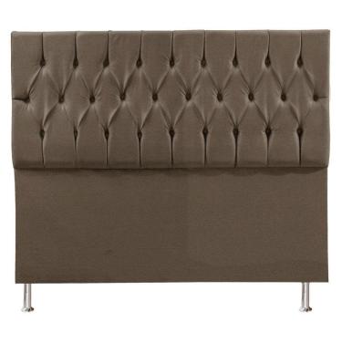 Imagem de Cabeceira Casal 1,40m Suede Bege