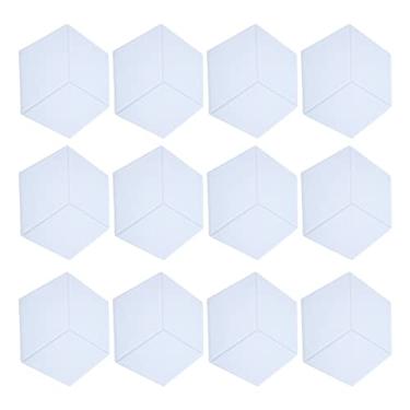 Imagem de Cunhas de absorção de som, painéis acústicos adesivos de fibra de poliéster de 15 cm para estúdios de gravação para home theater(Off white)