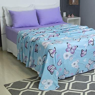 Imagem de Lençol Sem Elástico Para Cobrir De Malha Queen Estampado cor:Modelo 2