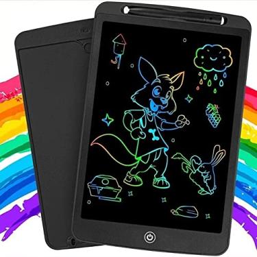 Imagem de Tablet Infantil LCD Lousa Mágica Escrita Verde ou Colorida Para Desenho e Estudo 8,5″ Polegadas.
