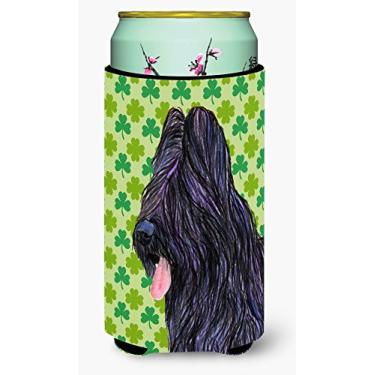 Imagem de Caroline's Treasures SS4420TBC Briard Dia de São Patrício Retrato de trevo menino alto isolador de bebidas isolante abraçador, menino alto, multicolorido