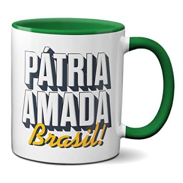 Imagem de Caneca Criativa Presente Pátria Amada Brasil (Verde)