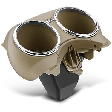 Imagem de A-Premium Suporte de copo duplo bege compatível com Mercedes-Benz série W219 CLS500 2006-2011 CLS55 AMG 2006 CLS550 CLS63 AMG 2007-2011