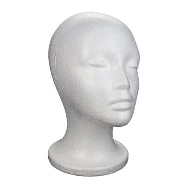 Imagem de Esquirla Modelo de cabeça de de chapéu bonés peruca suporte de exibição acessório fone de ouvido rack conveniente durável