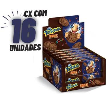 Imagem de 16X De 60G Biscoito Tortuguita Cookies Chocolate - Arcor