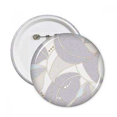 Imagem de Cor clara desenho arte planta pinos redondos crachá botão emblema acessório decoração 5 peças