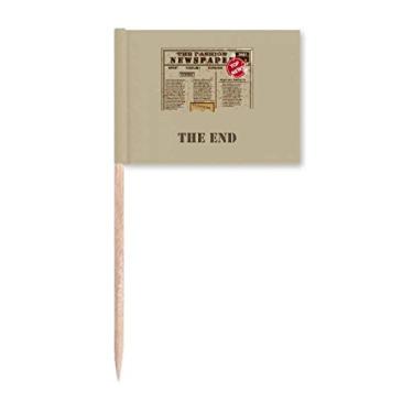 Imagem de Headlines Lost News Art Deco Presente Fashion Palito de Dentes Marcadores Decoração de Festa