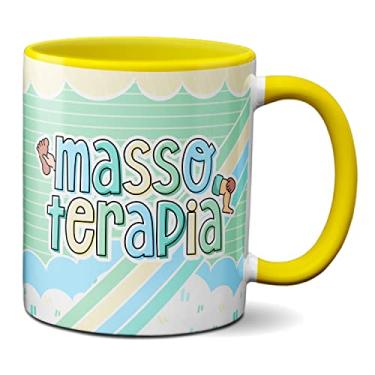 Imagem de Caneca Massoterapeuta Profissão Presente Massoterapia (Amarela)