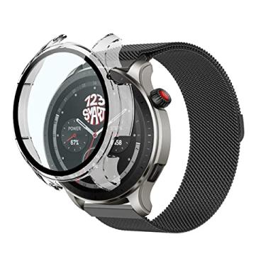 Imagem de Pulseira Aço Milanese + Capa protetora Case pelicula de vidro Marca 123Smart Compatível com GTR4 GTR 4 A2166