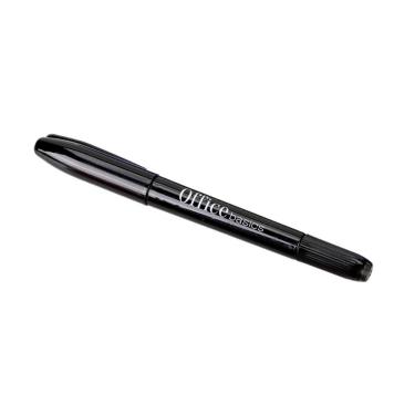 Imagem de Caneta Marcador Permanente Office Basics BWP016 - 2 Pontas - Preto