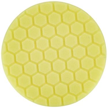 Imagem de Chemical Guys BUFX_101HEX6 BUFX_101_HEX6 Bloco de corte pesado Hex-Logic, amarelo (almofada de 16,5 cm feita para placas de suporte de 15 cm)