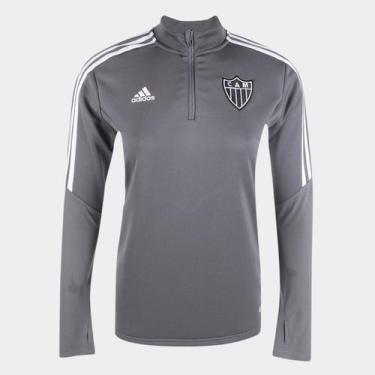 Imagem de Blusa Moletom Atlético Mineiro Treino 22/23 Adidas Feminina