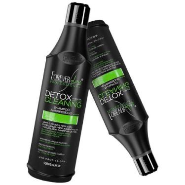 Imagem de Kit 02 Forever Liss Shampoo Antirresíduo Detox Cleaning 500ml