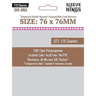 Imagem de Capas de cartão premium – Compatível com Hogwarts Battle Square (76 mm x 76 mm) 110 capas por pacote