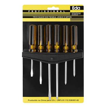 Imagem de EDA Chaves De Fenda E Phillips Com 6 Peças Eda