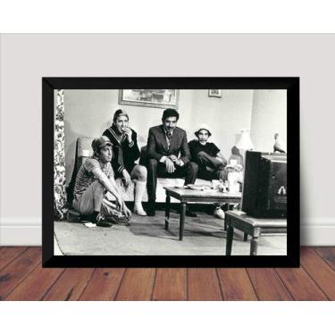 Imagem de Quadro Turma Do Chaves Foto Rara Moldurada