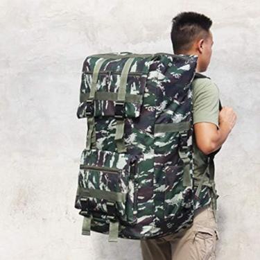 Imagem de Mochila Para Caminhadas Ao Ar Livre Mochila De 120L, Ótima Para Esportes Ao Ar Livre, Caminhadas, Trekking, Viagens De Acampamento, Escalada De Montanha. Bolsa De Montanhismo À Prova D'água, Mochi