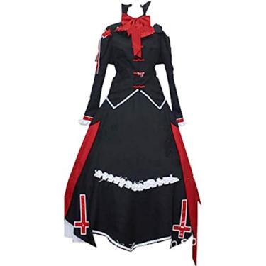 Imagem de Cos Blazblue Calamity Trigger Rachel Alucard Vestido Feminino Meninas Uniforme Anime Festa Halloween Cosplay Fantasia (Masculino GG)