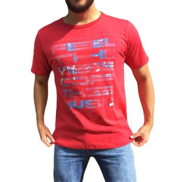 Imagem de Camiseta Masculina Vermelho Cereja Estampa Sortida - Pthirillo