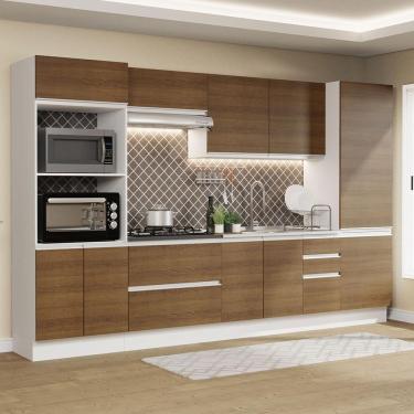 Imagem de Cozinha Completa 100% Mdf Madesa Acordes Branco Rustic