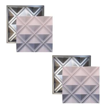 Imagem de Molde pra Gesso 3D e Cimento ABS FDG Forma Firenze 49x49 Painel Revestimento placa pra Parede