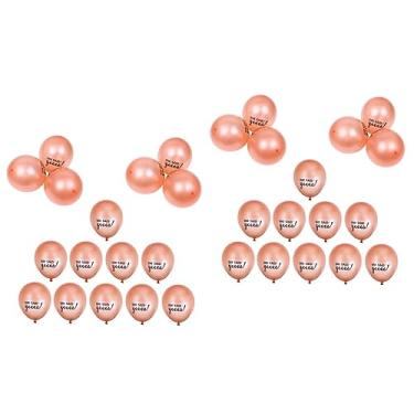 Imagem de Gadpiparty 40 Peças balão de ouro champanhe impressão de balões adereço para foto de casamento ornamento decorações de ouro rosa acessório de festa balões de látex para festa de casamento