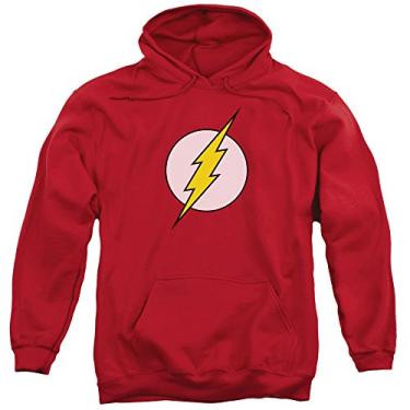 Imagem de DC – Moletom masculino com capuz e logotipo Flash, Multicoloured, Medium