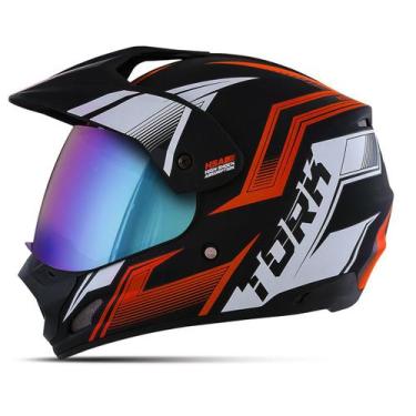 Imagem de Capacete Motocross Pro Tork Th-1 New Adventure Vision Vis. Camaleão