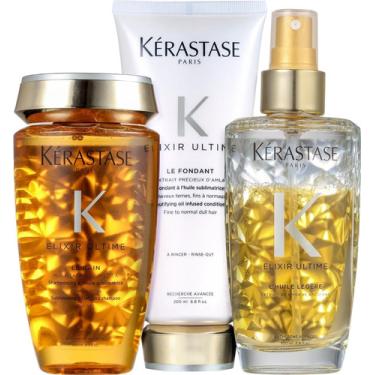 Imagem de Kit Kérastase Elixir Ultime - Shampoo + Condicionador + Óleo
