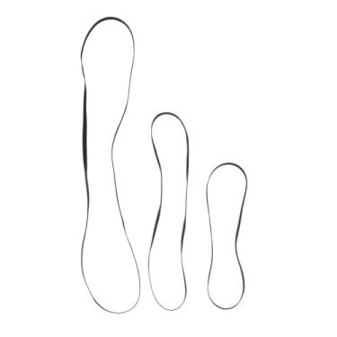 Imagem de HEMOTON 3 Pecas cinto de toca-discos troca de fita cassete cintos de videocassete toca discos coleira cintos de vídeo material fonográfico alta qualidade fonógrafo cinto plano fita adesiva