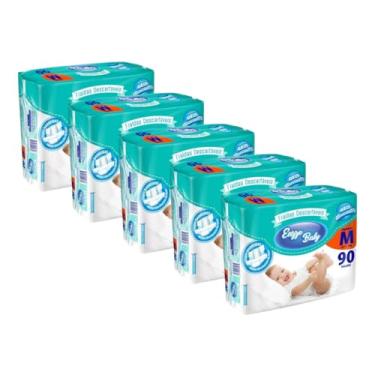 Imagem de Kit Fraldas Descartáveis Infantis Pacotão Hiper Direto da Fábrica Preço Revenda Sortidas M