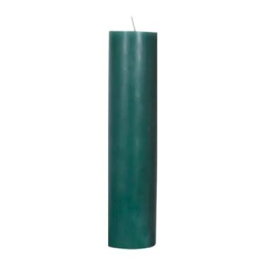 Imagem de Vela de Altar 30 cm de altura e 7 cm de diâmetro, vela do advento, opções de cores, 995 gramas cada. Com papel celofane premium, parafina 100% pura. Marca Velas Estrela (Verde)