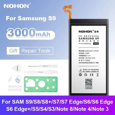 Imagem de NOHON-Bateria para Samsung Galaxy  Bateria para Celular  S9  S8  S5  S3  S4  NFC  S7  S6 Edge  S8