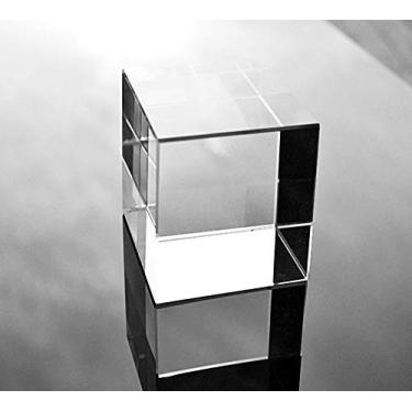 Imagem de Amlong Crystal Cubo de prisma de vidro óptico K9, 60 mm (2,3 polegadas)