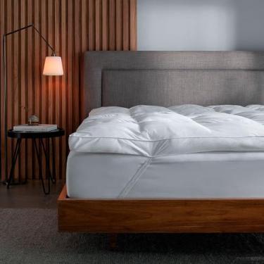 Imagem de Pillow Top King Buddemeyer Intense Gold 100% Algodão Acetinado Branco