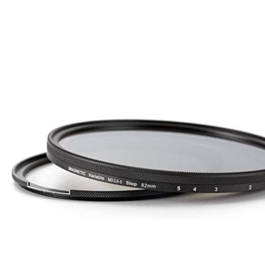 Imagem de Kase Wolverine Magnetic 82 mm 2ª geração Vari ND 1.5-5 Stop ND3 para ND32 Filtro de vidro óptico temperado à prova de choque, incluindo adaptador anti-rotação