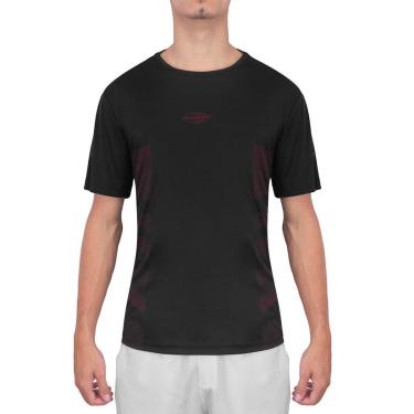 Imagem de Camiseta Mormaii AD Helanca UV Dry 512436 Preta e Vermelha-Masculino