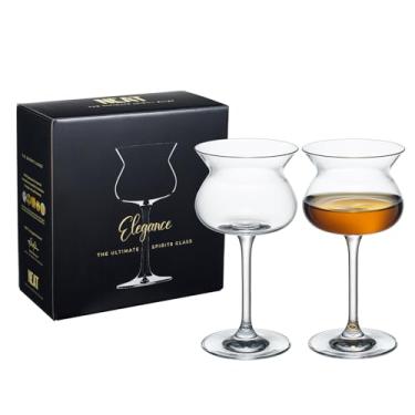 Imagem de Neat The Glass Elegance 2 Pak Stemmed | Copos oficiais de degustação e julgamento, perfeitos para conhaques, licores, bebidas espirituosas, uísque, uísque, conhaque, vodka 18 cm A, 325 ml,