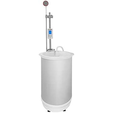 Imagem de Máquina de banho móvel dobrável, aquecedor de água elétrico tipo armazenamento de calor instantâneo de 2.000 W, aquecimento inteligente de temperatura constante, consulta de controle remoto