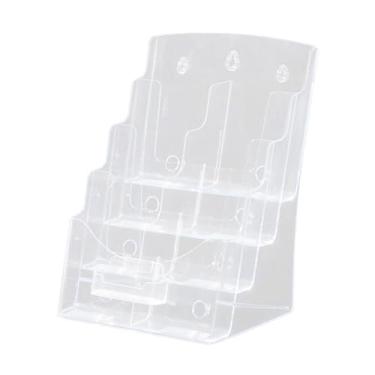 Imagem de predolo Organizador de Escritório em Acrílico para Armazenamento de Documentos e Papéis, 4 camadas 23.5x20x34cm