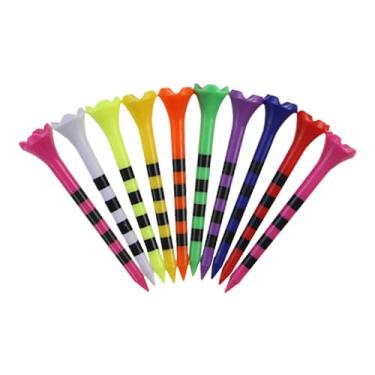 Imagem de Amagogo 10x camisetas de golfe treinamento accs bater acessórios ao ar livre ferramenta prática titular bola de golfe suporte para jogadores golfista das, 83 mm