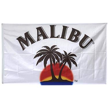 Imagem de Dimike Malibu Rum Flag White Tropical Whiskey Vodka 3x5ft Banner